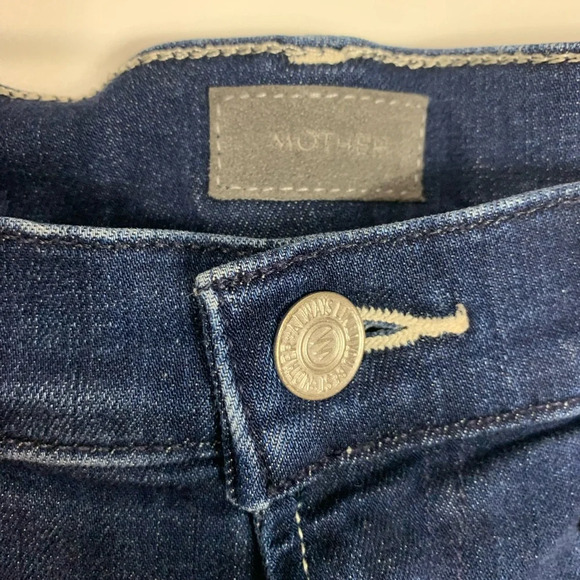MOTHER The Diamond Swooner High Rise Bareback  Skinny Jeans-Tongue & Chic-Sz 31 - Picture 4 of 13